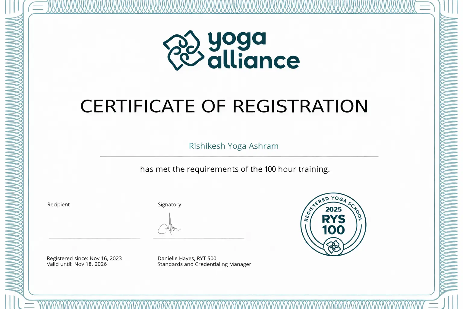 Certificate of Completion